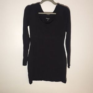Little black sweater dress